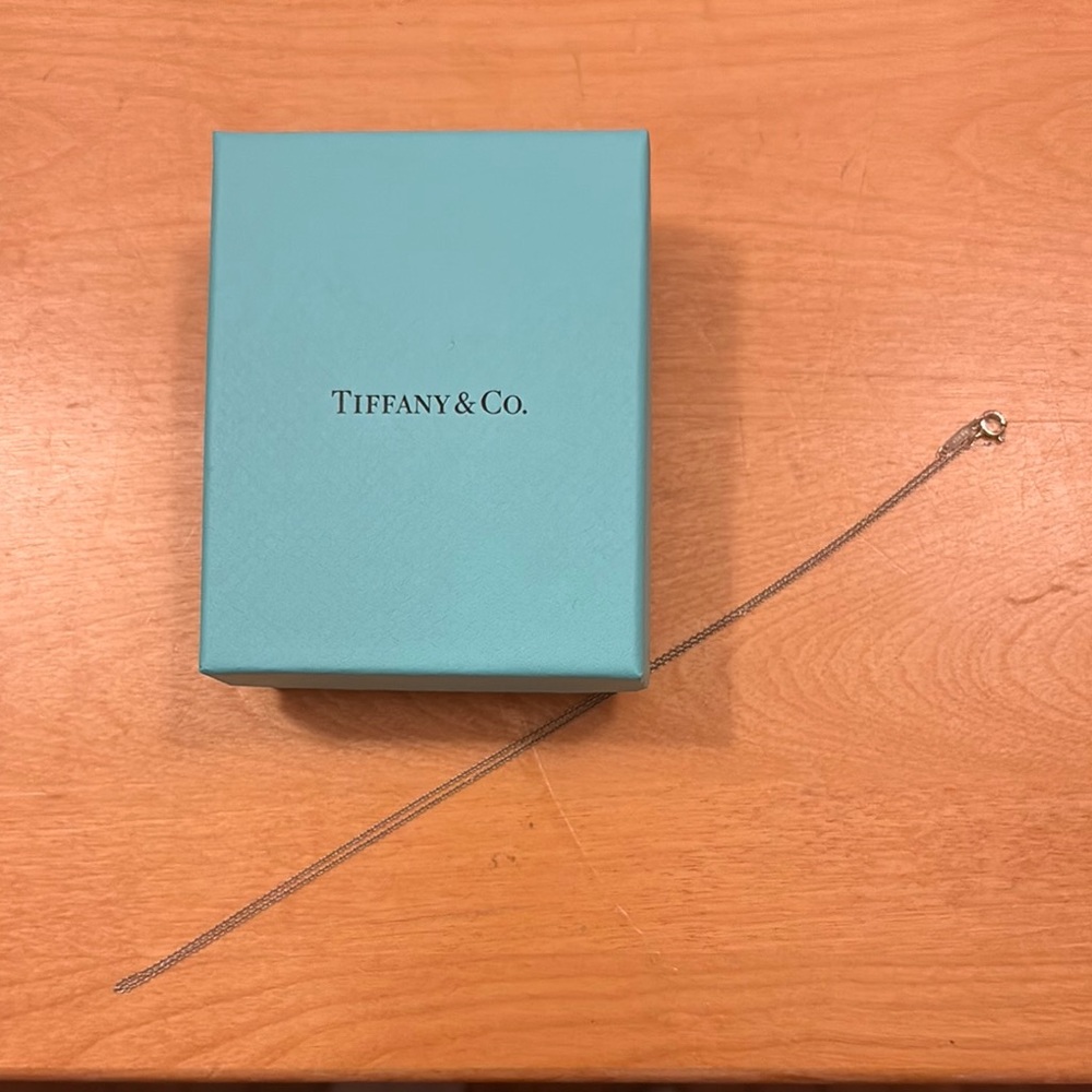 Tiffany & Co. Silver Necklace with Iconic Blue Box